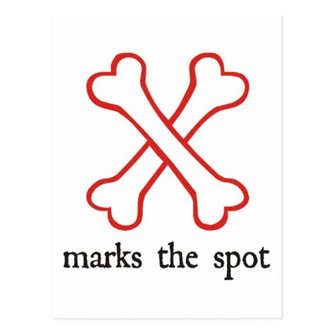 X Marks The Spot Postcard Zazzle