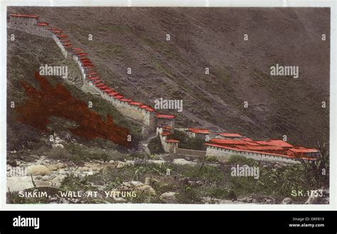 Sikkim - Wall at Yadong, China Stock Photo - Alamy