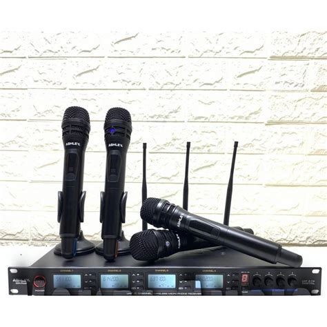 Jual Ashley Mc Four Mic Wireless Multi Uhf Free Koper Hardcase