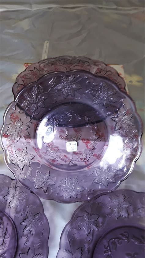 Fantasia Fine Crystal Princess House Exclusive 4 Plates 8 Tall Etsy