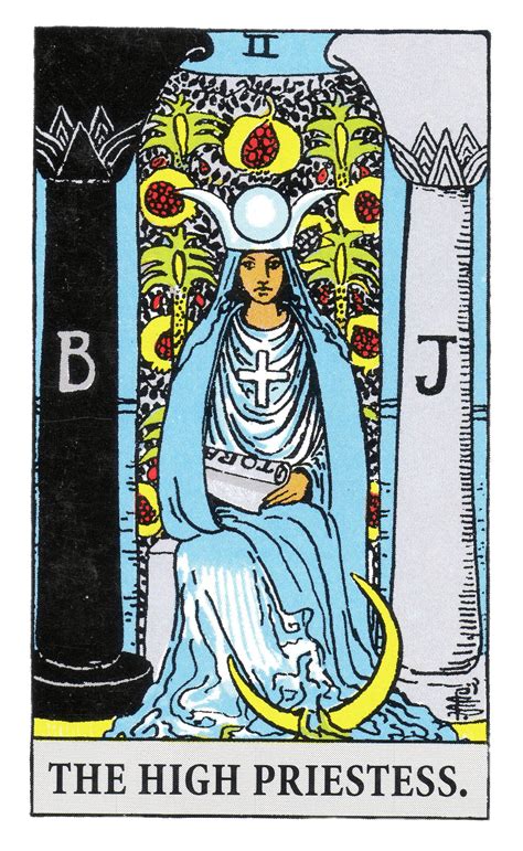 Tarot Card The High Priestess Transparent Png Stickpng