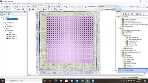 Create Grid Or Fishnet Using Arcgis Youtube