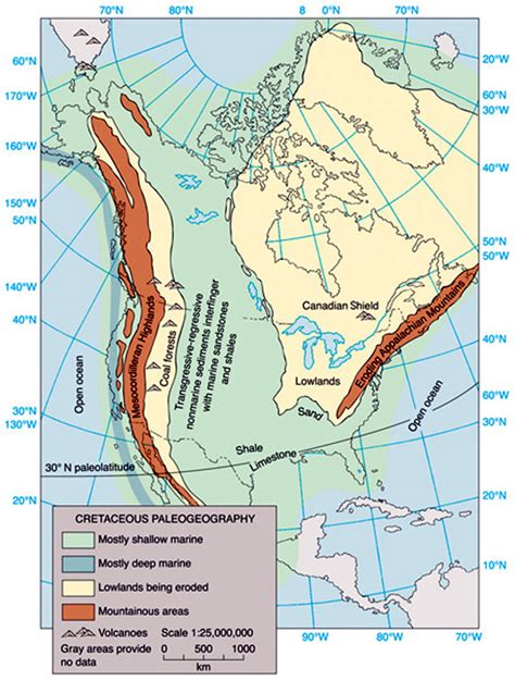 World Map During Cretaceous Period - United States Map