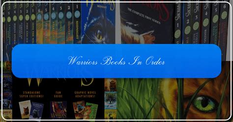 The Definitive Guide To Warriors Hunter Series Order Unlocking The Optimal Reading Path