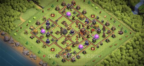 Best Anti 3 Stars Base Th10 With Link Anti Everything Town Hall Level 10 Base Copy 159