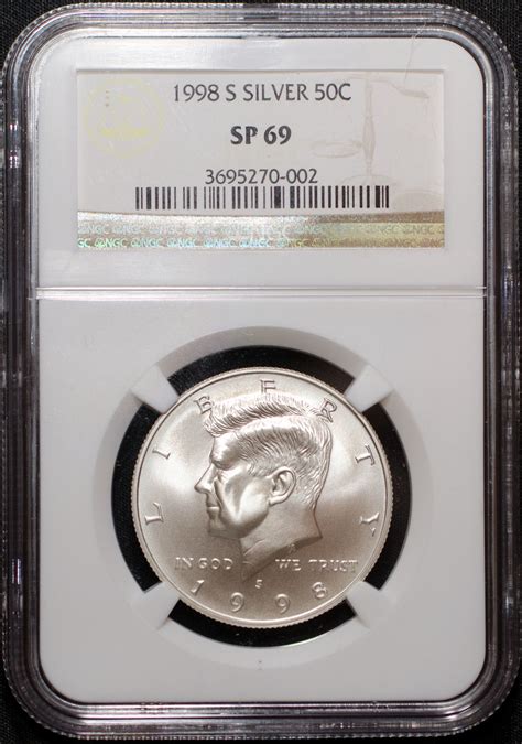 WTS: - 1998-S Kennedy Half Dollar 50C NGC SP69 SMS Matte | Coin Talk