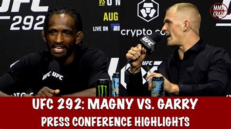 HEATED! Neil Magny vs. Ian Garry Press Conference Highlights UFC 292 - YouTube