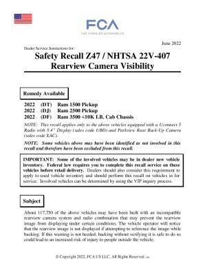 Fillable Online Static Nhtsa Gov Odi RclMay 2022 Safety Recall Z41