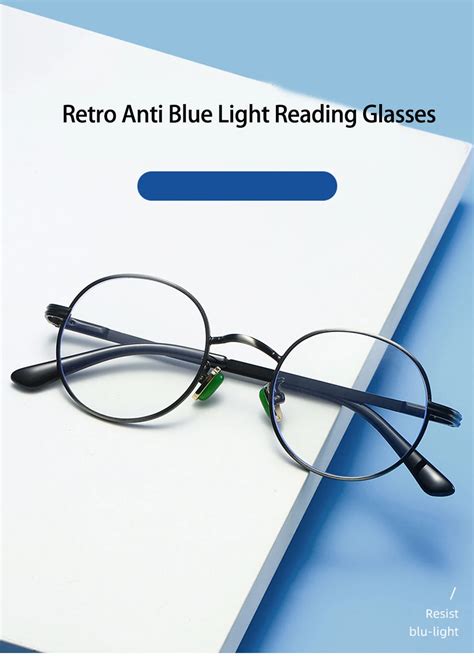 Loupe Optique Lunettes De Lecture Rondes Lunettes Presbytes Anti