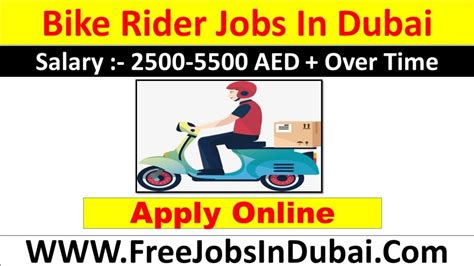 Bike Rider Jobs In Dubai Abu Dhabi Jobsindubai