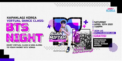 Free List of VIRTUAL DANCE CLASS: BTS NIGHT, There's FRIDAY NORAEBANG & Giveaway Total Millions ...