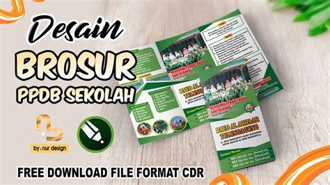 Download Desain Brosur Ppdb Sekolah Free Cdr Youtube