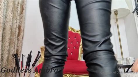 Goddessambra Fetishfriday Leatherfetish Smokingfetish Objectification An Inferior Male Object