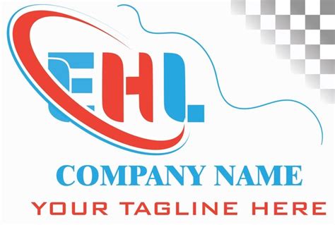 Premium Vector | EHL Letter Logo Design