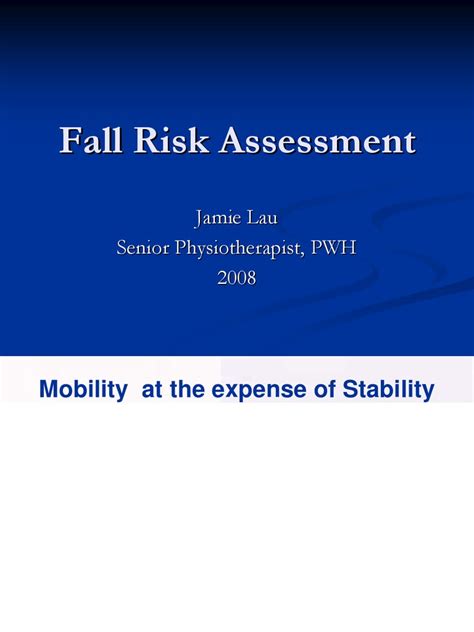 Pdf Fall Risk Assessment 081004 Dokumentips