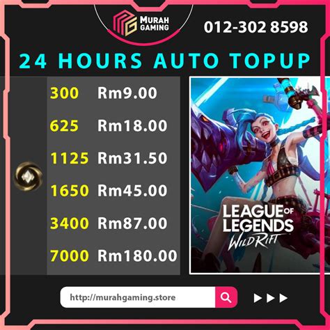 【auto Bot Instant Stock 24 Hours】league Of Legends Wild Rift Topup