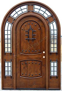 Alder Doors Rustic Exterior Arch Top Doors