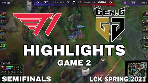 Highlight T1 vs GEN Game 2 Bán Kết LCK Mùa Xuân 2021 Semifinals LCK