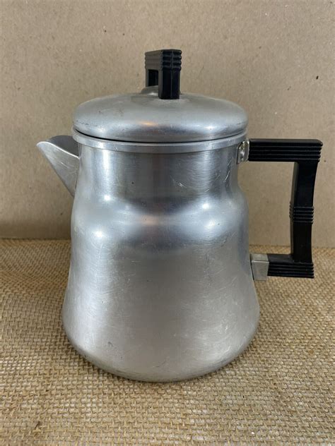 Wearever Aluminum 3008 Vintage Camp Stovetop Percolator 8 Cup Coffee Pot Ebay