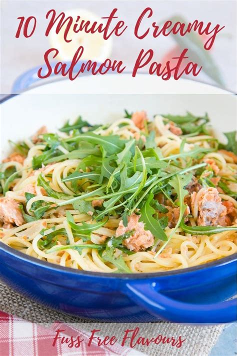 This Salmon Pasta In A Cream Garlic Sauce Is Big On Taste But Low On Effort Uses A Number Of