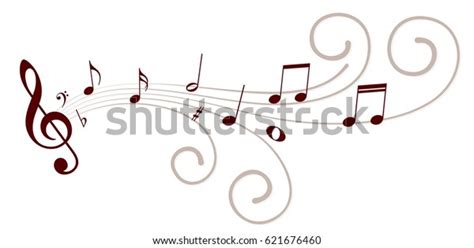 Stylized Music Notes เวกเตอร์สต็อก ปลอดค่าลิขสิทธิ์ 621676460