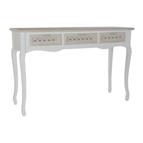 DKD Home Decor Consola Madeira Mdf Branco Árabe 120 x 40 x 78 cm