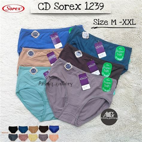 Jual 12pc Cd Sorex Art 1239 Celana Dalam Wanita Polyester Super