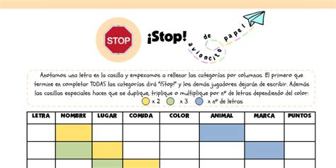 Juego De Basta Con Todas Las Letras Del Abecedario Stopots Juega Stop