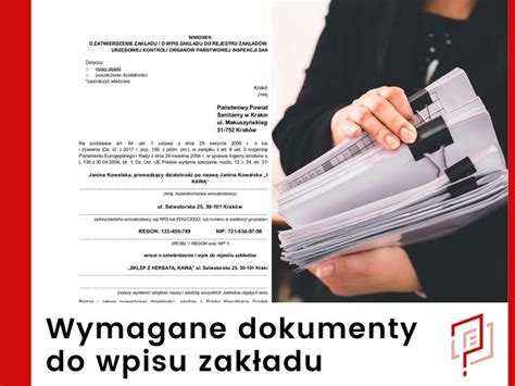 Wniosek o zatwierdzenie zakładu i wpis do rejestru Sanepid Żnin Wzór