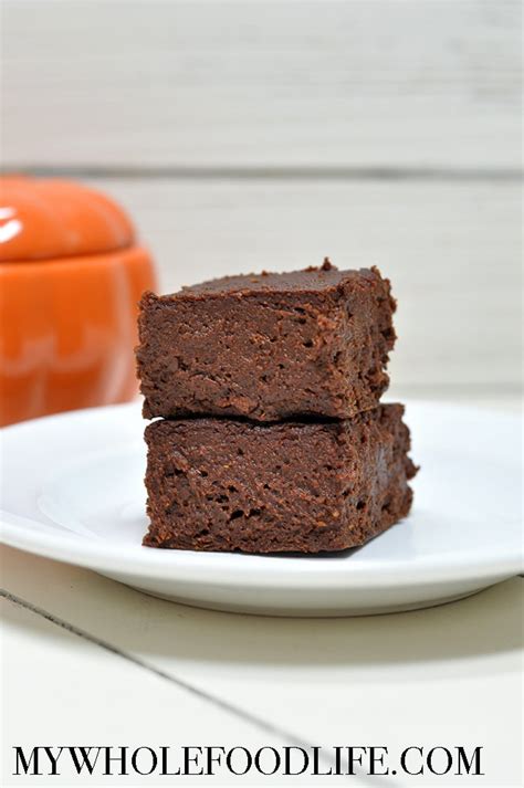 Flourless Pumpkin Brownies Vegan Gluten Free My Whole Food Life