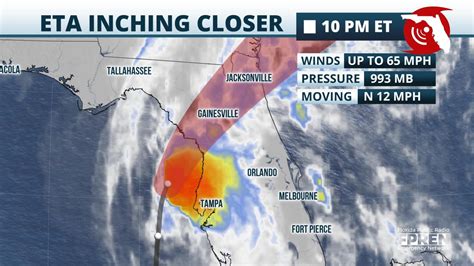 Tropical Storm Eta Nears Floridas West Coast With Storm Surge