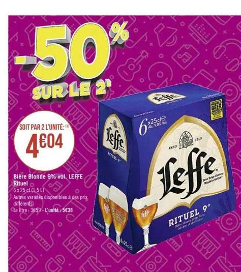 Promo Bière Blonde 9 Vol Leffe Rituel chez Spar iCatalogue fr