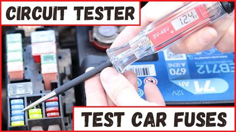 How To Use A Circuit Tester To Check Car Fuses Test Light Youtube