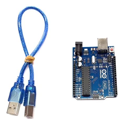 Placa Uno R3 Dip Com Cabo Usb Compatível Com Arduino Uno Mercadolivre