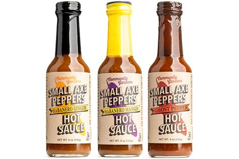 Habanero Hot Sauce Three Pack Small Axe Peppers