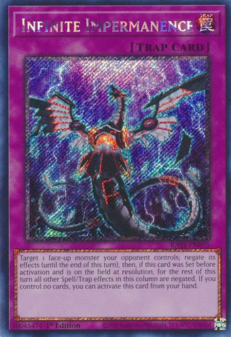 Infinite Impermanence Platinum Secret Rare 25th Anniversary Rarity