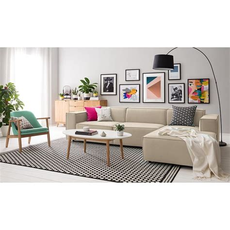 Ecksofa Kinx V Beige Samt X X Cm Bxhxt Glamour Living Room