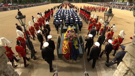 Queens Final Funeral Procession Of London Landmarks Uk News Sky News