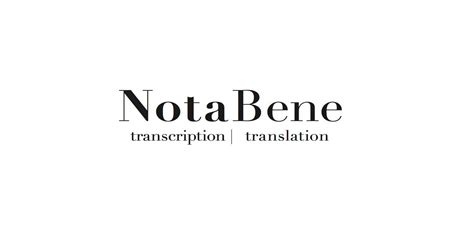 Nota Bene Transcription & Translation