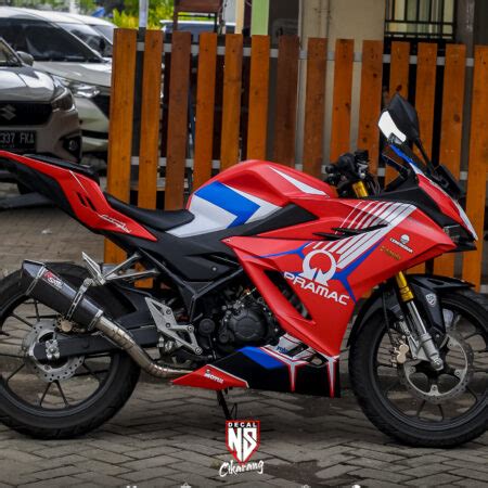 Decal Stiker CBR 150 R 2021 Livery Pramac Merah Full Body