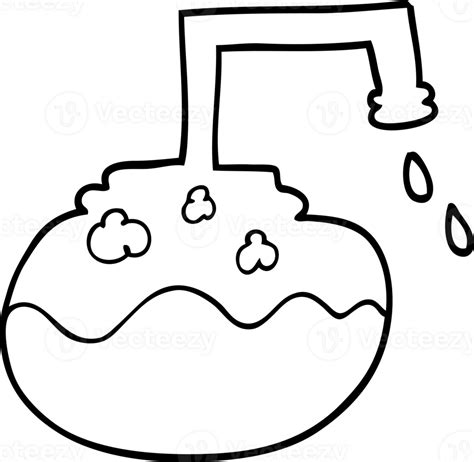 Line Drawing Cartoon Bubbling Chemicals 45262768 Png