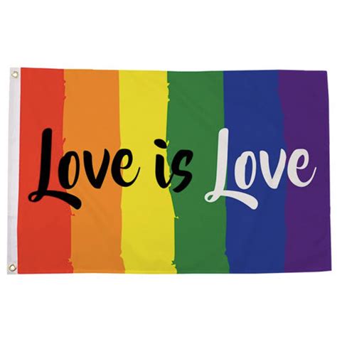 Gay Pride Rainbow Vertical Love Is Love Pride Flag 5ft X 3ft Premium