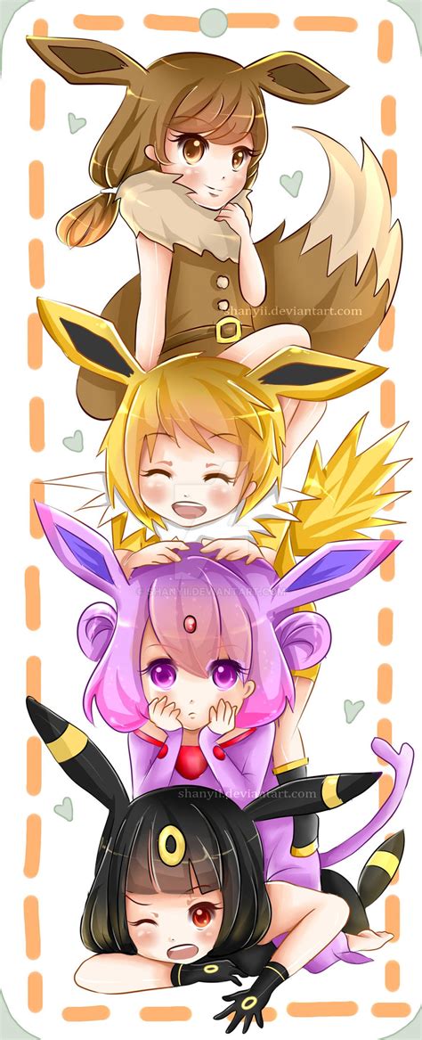 {fanart} Eeveelutions by shanyii on DeviantArt