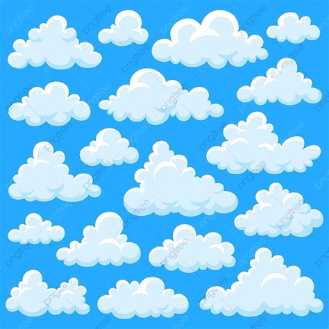 Nuvens Brancas Dos Desenhos Animados Nuvem Céu PNG Cumulus Forma