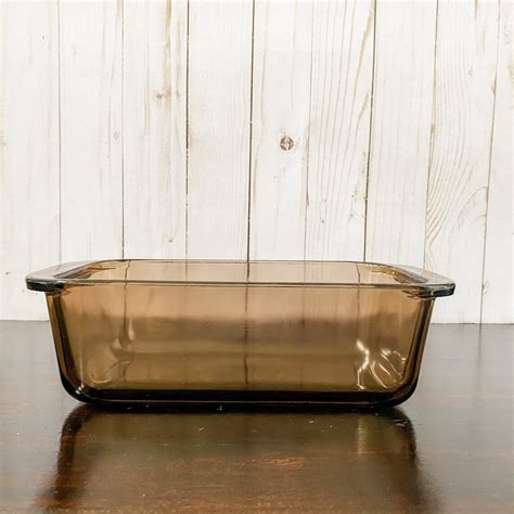 Pyrex Bread Loaf Pan 213 Amber Pyrex Bread Pan Vintage Pyrex Etsy