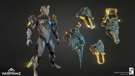 Warframe Armor Ajin Anime Mechanical Design Nikita Galaxies Techno