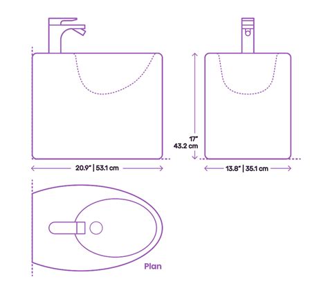 Nameeks Zefiro Round Floor Bidet Dimensions Drawings Dimensions