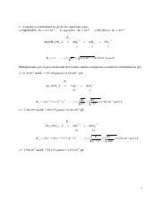 Ejercicios Precipitacion Pdf 1 Calcular La Solubilidad En G L De