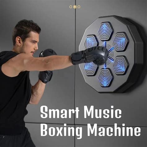 M Quina De Boxe Eletr Nica Luzes M Sica Compat Vel Bluetooth