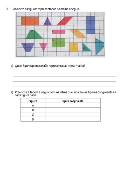 Atividades Figuras Geometricas 2 Ano